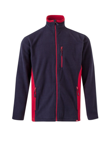 Chaqueta polar bicolor Velilla 201504 de microfibra con cierre de cremallera - Varias tallas y colores