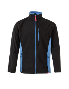 <img alt="Chaqueta polar bicolor Velilla 201504 con cremallera y contraste de colores" /> 2