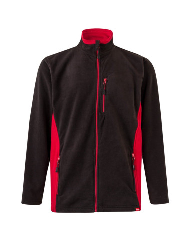 Chaqueta polar bicolor Velilla 201504 de microfibra con cierre de cremallera - Varias tallas y colores