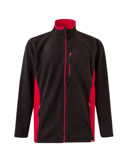 Chaqueta polar bicolor Velilla 201504 de microfibra con cierre de cremallera - Varias tallas y colores