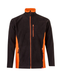 <img alt="Chaqueta polar bicolor Velilla 201504 con cremallera y contraste de colores" /> 2