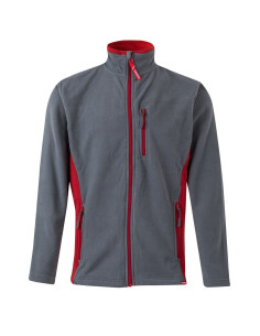 <img alt="Chaqueta polar bicolor Velilla 201504 con cremallera y contraste de colores" /> 2