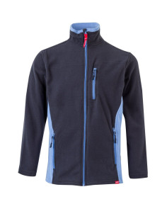 <img alt="Chaqueta polar bicolor Velilla 201504 con cremallera y contraste de colores" /> 2