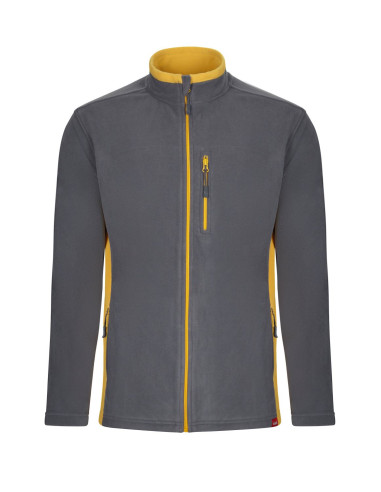 Chaqueta polar bicolor Velilla 201504 de microfibra con cierre de cremallera - Varias tallas y colores