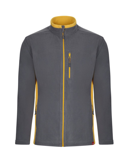 Chaqueta polar bicolor Velilla 201504 de microfibra con cierre de cremallera - Varias tallas y colores