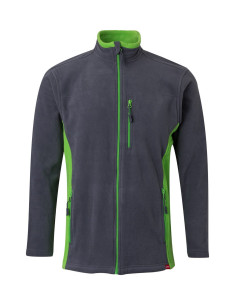 <img alt="Chaqueta polar bicolor Velilla 201504 con cremallera y contraste de colores" /> 2