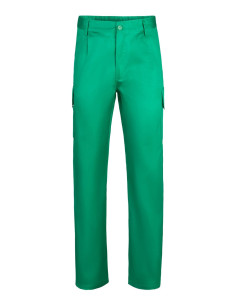 - Pantalón multibolsillos con pinzas y elástico en la cintura, dos bolsillos franceses y cuatro con tapeta para guardar herrami 2