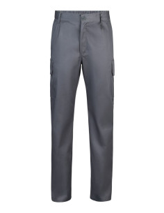 - Pantalón multibolsillos con pinzas y elástico en la cintura, dos bolsillos franceses y cuatro con tapeta para guardar herrami 2