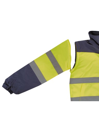 Cazadora acolchada bicolor alta visibilidad | Modelo 161