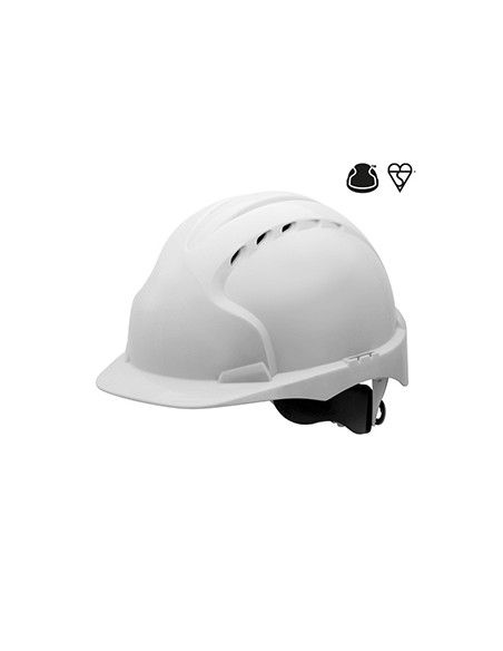 Casco Evo®3 Mid Peak Revolution® Ventilado Blanco - Trinquete Rotativo y Protección Industrial
